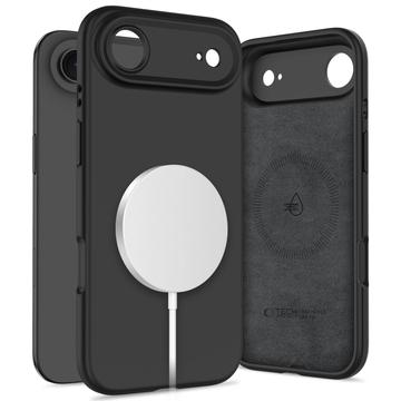 Etui z płynnego silikonu iPhone Air Tech-Protect - kompatybilny z MagSafe - Czerń