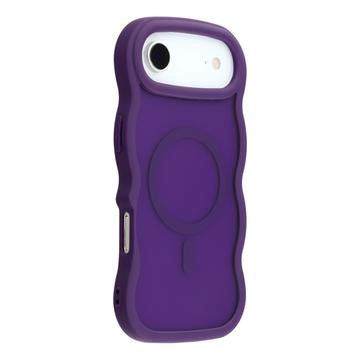 iPhone Air Etui hybrydowa z magnetycznym brzegiem fali - fioletowe