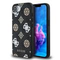 Etui iPhone 16e Guess 4G Peony - kompatybilny z MagSafe - czarny