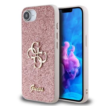 iPhone 16e Etui Guess Fixed Glitter 4G Metal Logo