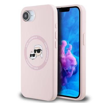 iPhone 16e Karl Lagerfeld Karl and Choupette Etui MagSafe z płynnego silikonu