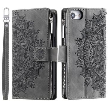 Etui z Portfelem z Serii Mandala do iPhone 16e - Szary