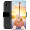 Etui Portfel Premium - iPhone X / iPhone XS - Gitara