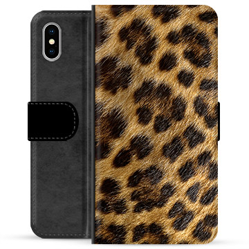 Etui Portfel Premium - iPhone X / iPhone XS - Lampart