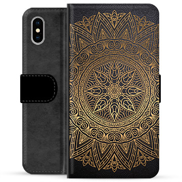 Etui Portfel Premium - iPhone X / iPhone XS - Mandala