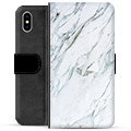 Etui Portfel Premium - iPhone X / iPhone XS - Marmur