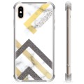 Etui Hybrydowe - iPhone XS Max - Abstrakcyjny Marmur