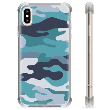 Etui Hybrydowe - iPhone X / iPhone XS - Niebieski Moro