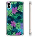 Etui Hybrydowe - iPhone XS Max - Tropikalne Kwiaty