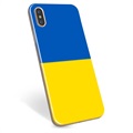 Etui TPU Flaga Ukrainy - iPhone XS Max - Żółć i błękit