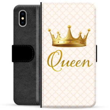 Etui Portfel Premium - iPhone X / iPhone XS - Królowa