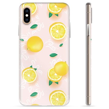 Etui TPU - iPhone X / iPhone XS - Wzór Cytryny