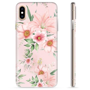 Etui TPU - iPhone X / iPhone XS - Kwiaty Akwarelowe