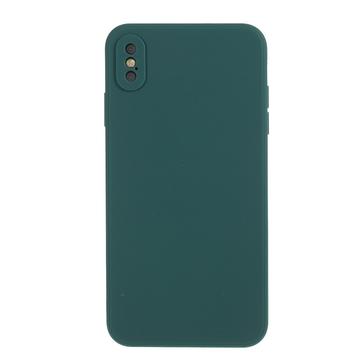 iPhone X/XS Matowe etui z TPU odporne na odciski palców - Ciemna Zieleń