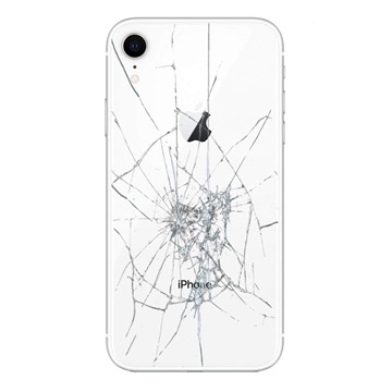 Naprawa tylnej obudowy telefonu iPhone XR - Tylko szkło - Biel