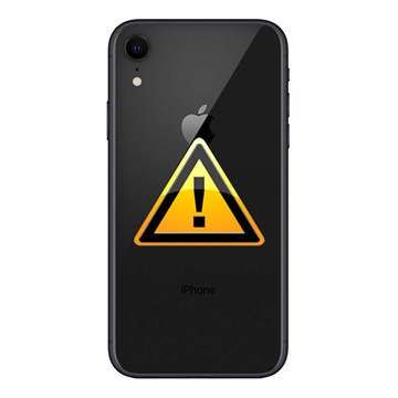Naprawa Klapki Baterii iPhone XR - z ramką - Czerń