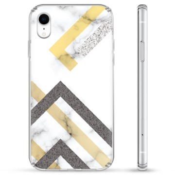 Etui Hybrydowe - iPhone XR - Abstrakcyjny Marmur