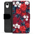 Etui Portfel Premium - iPhone XR - Vintage Kwiaty