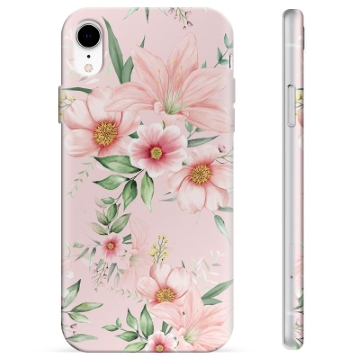 Etui TPU - iPhone XR - Kwiaty Akwarelowe