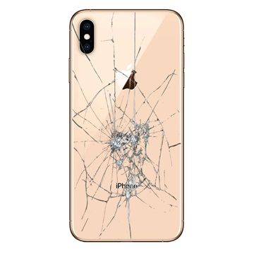 Naprawa tylnej obudowy telefonu iPhone XS Max - Tylko szkło - Złoto