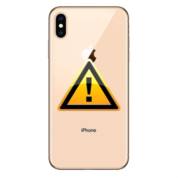 Naprawa Klapki Baterii iPhone XS Max - z ramką - Złoto