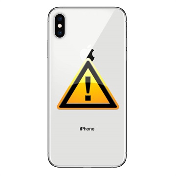 Naprawa Klapki Baterii iPhone XS Max - z ramką - Biel