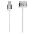 Kabel Belkin ze złączem USB i Lightning do synchronizacji i ładowania iPhone, iPad, iPod - biały
