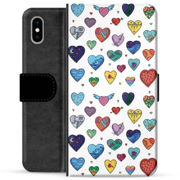 Etui Portfel Premium - iPhone X / iPhone XS - Serca