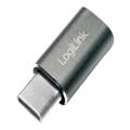 Adapter LogiLink USB 3.0 USB-C — srebrny