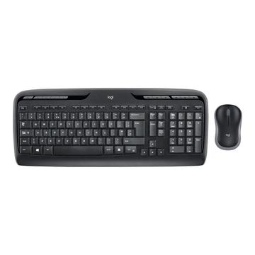 Zestaw Klawiatury i Myszy Logitech Wireless Desktop MK330 - Czarny