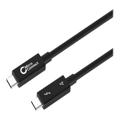Kabel MicroConnect USB 3.1 / Thunderbolt 4 USB Type-C 1m Czarny