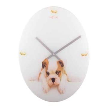 Nextime Puppy Analog White - Zegar