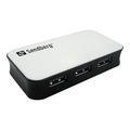 Sandberg 4-portowy Koncentrator USB 3.0 - Czarno / Biały
