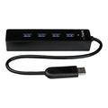 StarTech.com 4-portowy Koncentrator SuperSpeed USB 3.0 z Wbudowanym Kablem - 5 Gb/s