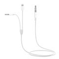 2 in 1 3.5mm AUX Audio Cable MH030 - iOS, Android - White