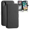 Skórzane Etui 3Sixt NeoWallet 2-w-1 do iPhone XS - Czarne