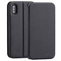 iPhone XS Max 3Sixt SlimFolio Etui z Klapką - Czarne