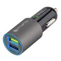 Podwójna Ładowarka Samochodowa USB QC3.0 4smarts Rapid - 6A