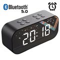 Głośnik Bluetooth z Zegarem LED i Budzikiem AEC BT501 - Czarny