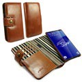 Skórzane Etui-Portfel Alston Craig RFID Full-Size Samsung Galaxy S9+ - Brąz
