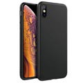 Matowy Pokrowiec z Termoplastycznego Poliuretanu Anti-Fingerprint iPhone XS Max - Czarny