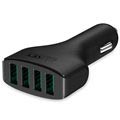 Aukey CC-01 - Ładowarka Samochodowa 4x USB, Czarna