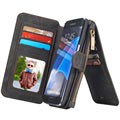Samsung Galaxy S7 Edge - Wielofunkcyjny Portfel Caseme z Odczepianą Osłoną, Czarny