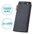 Powerbank z Podwójnym USB Forever PTB-01 - 10000mAh - Czarny