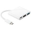 Goobay USB 3.1 Typ-C / HDMI Adapter Wieloportowy - Biały