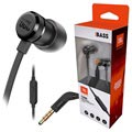 Słuchawki douszne z mikrofonem JBL T290 Pure Bass - czarne