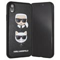 Etui Karl Lagerfeld Karl & Choupette do iPhone XR - Czarne