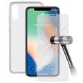 Całkowity Zestaw Ochronny Ksix iPhone XS Max - Przezroczysty
