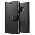 Etui z portfelem Mercury Rich Diary do telefonu Samsung Galaxy S9 - Czarne