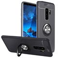 Samsung Galaxy S9+ Wielofunkcyjne Etui Magnetic Ring - Czarne